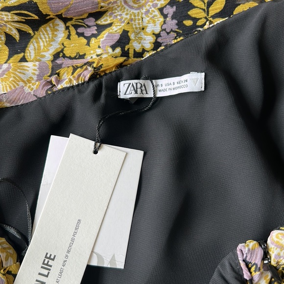 Zara NWT one shoulder mini dress size small B7 - Picture 6 of 15